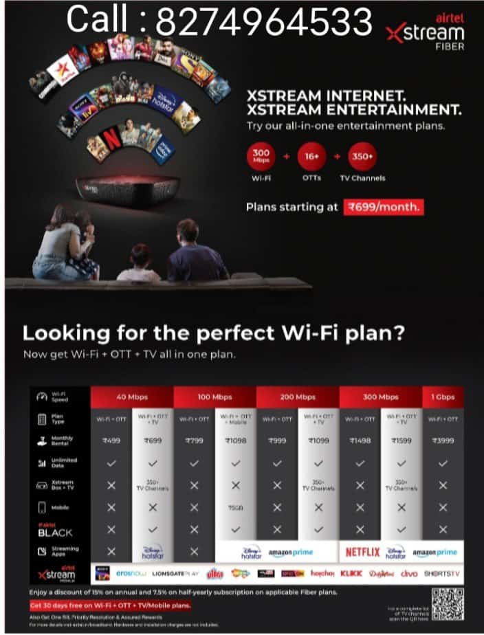 Airtel Broadband and DTH