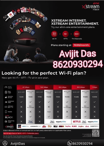 Airtel Broadband and DTH – Stream
