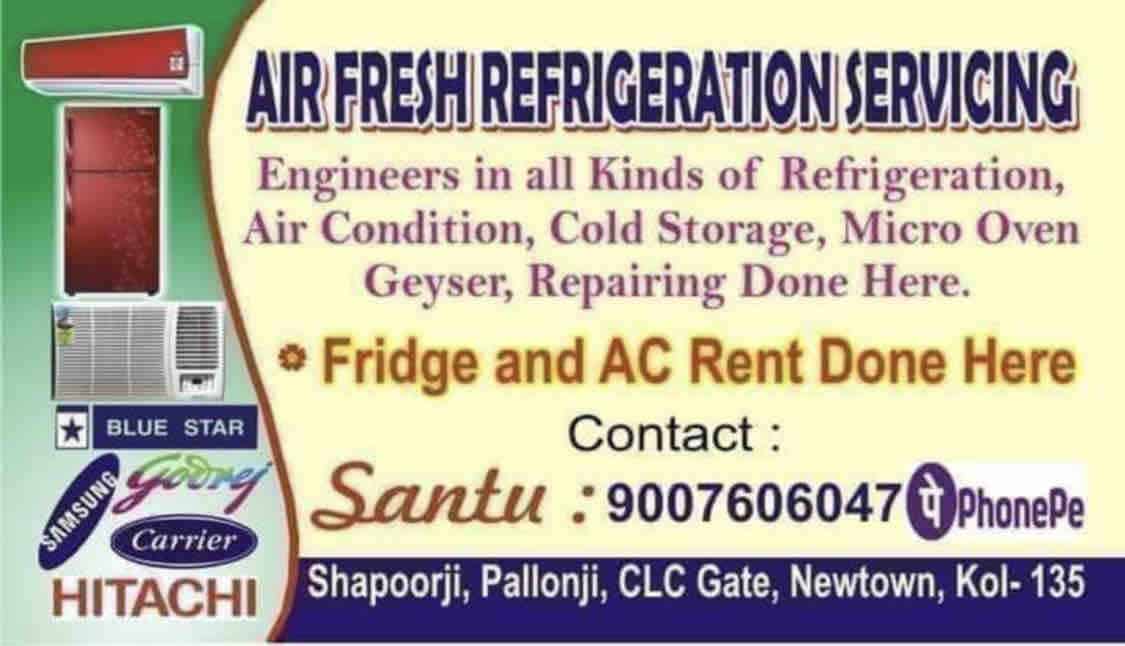 AIR FRESH REFRIGERATION SERVICING